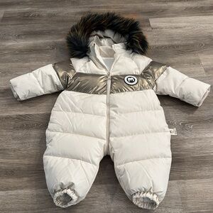 MURMURBEAR Baby Infant Hooded Romper Snowsuit Winter Outfits Sz 18-24 Months